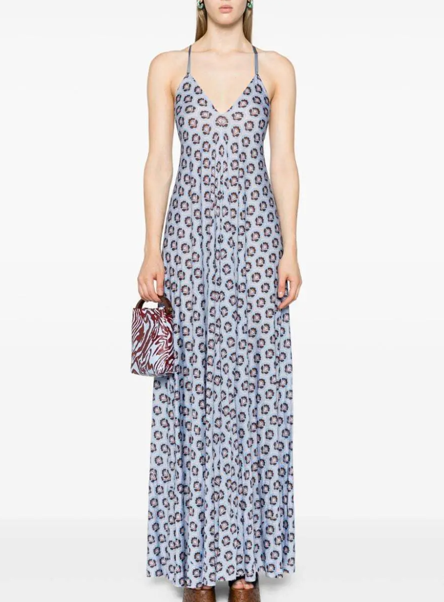Etro Floral-Print Maxi Dress