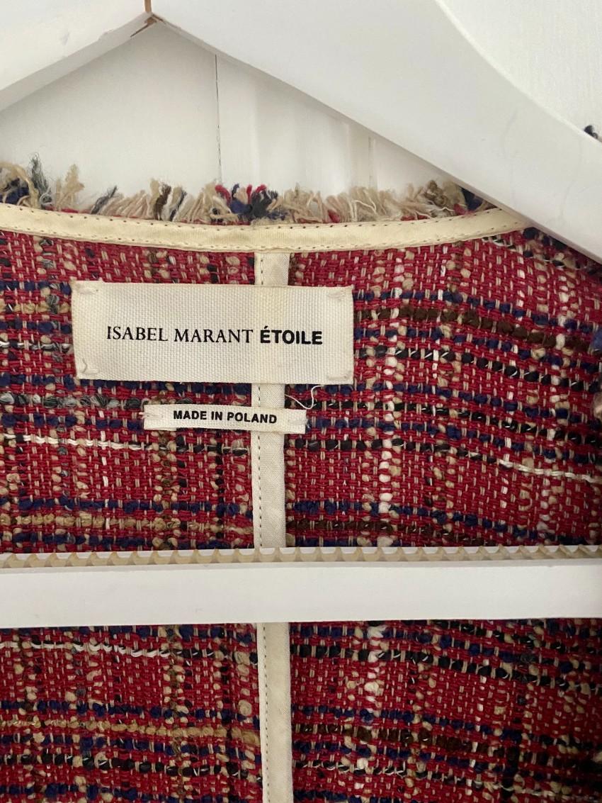 Isabel Marant Etoile Red Tweed Jacket