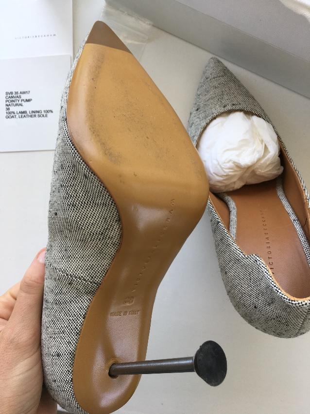 Victoria Beckham Canvas Pin Heel SVB 35 Pumps