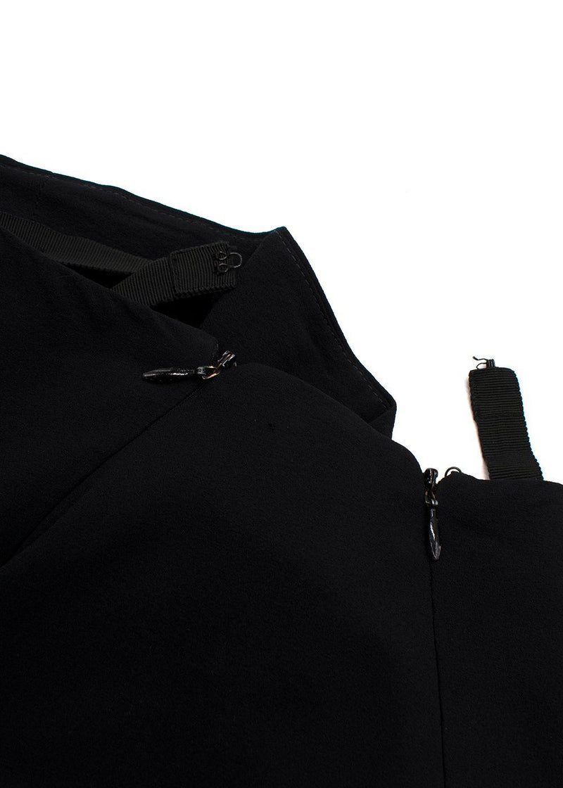 Chanel Black Floaty Silk Midi Skirt