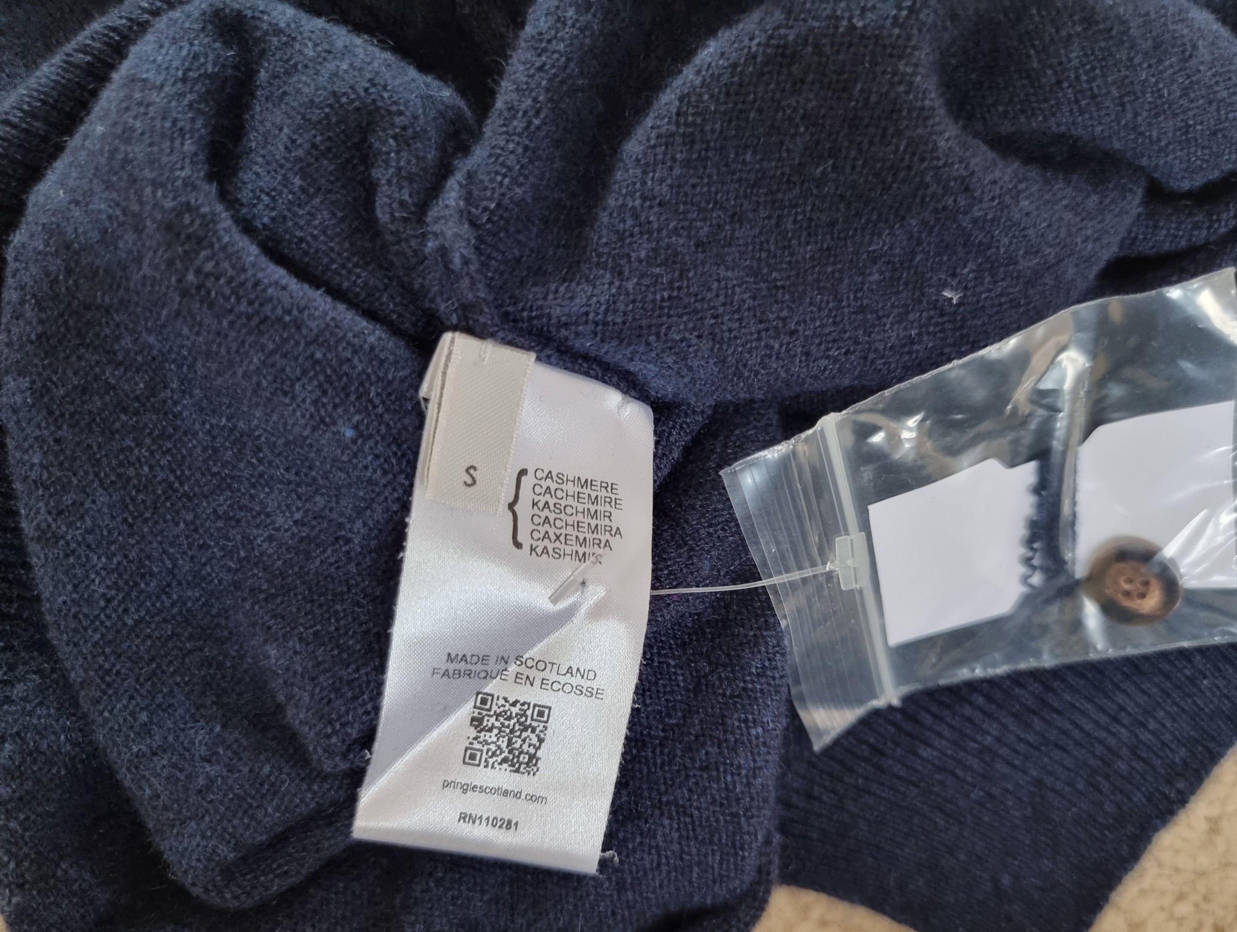 navy cashmere cardigan