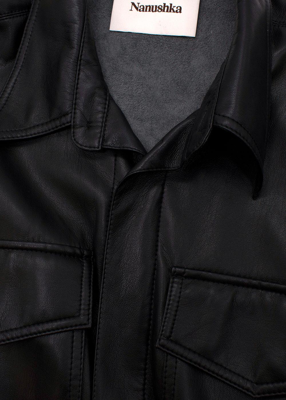 Ashton Black Faux Leather Jumpsuit