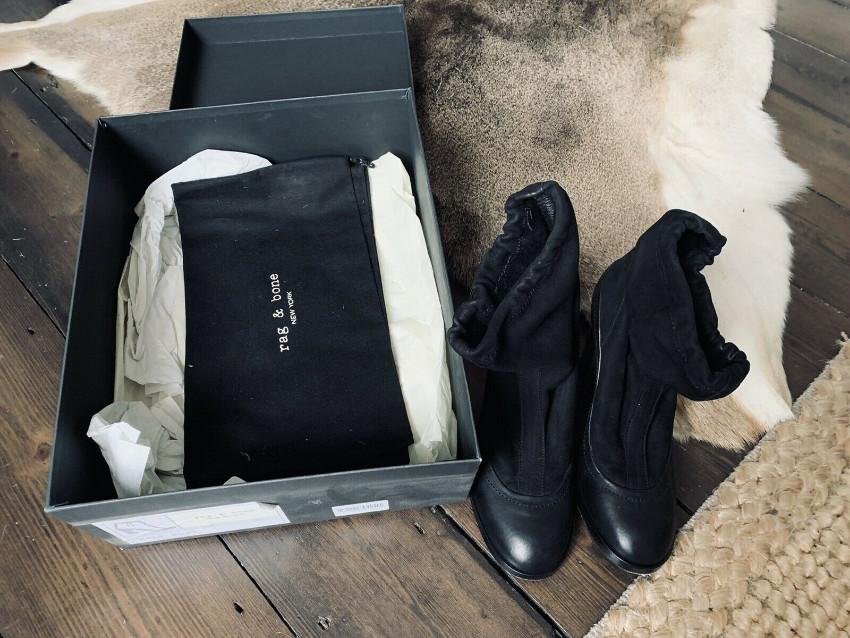 Rag & Bone Black Nubuck Holt Ankle Boots