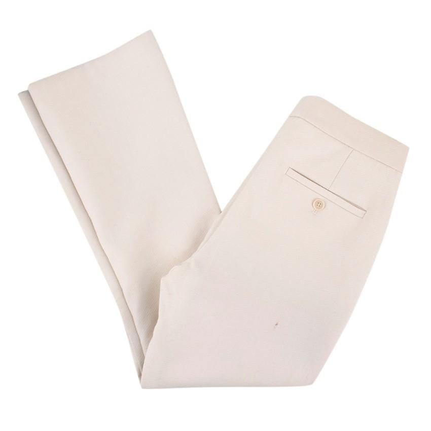 Theory White Slim Fit Cropped Trousers