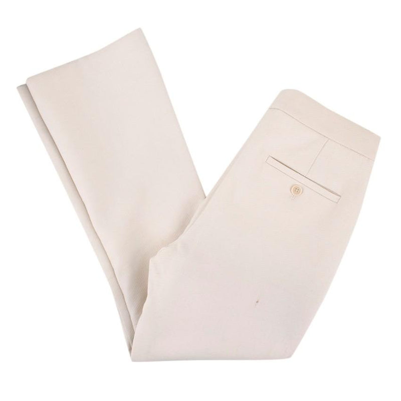 Theory White Slim Fit Cropped Trousers