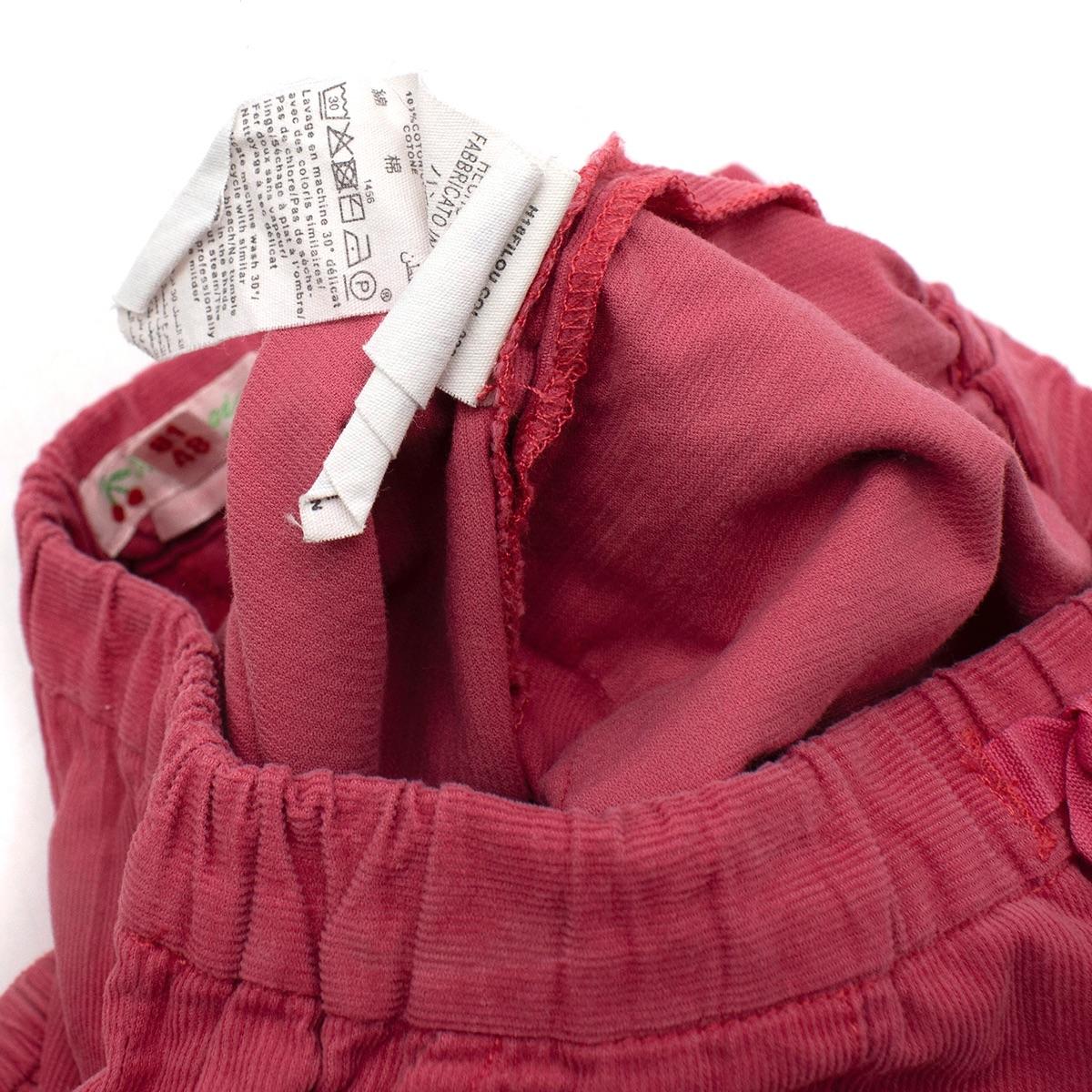 Pink Baby Corduroy Trousers