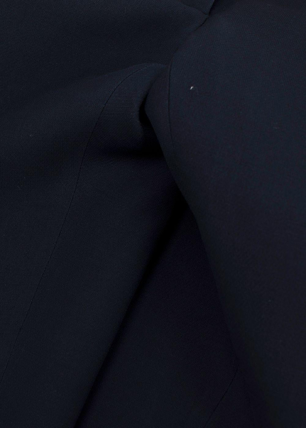 Valentino Navy Tailored Cropped Trousers