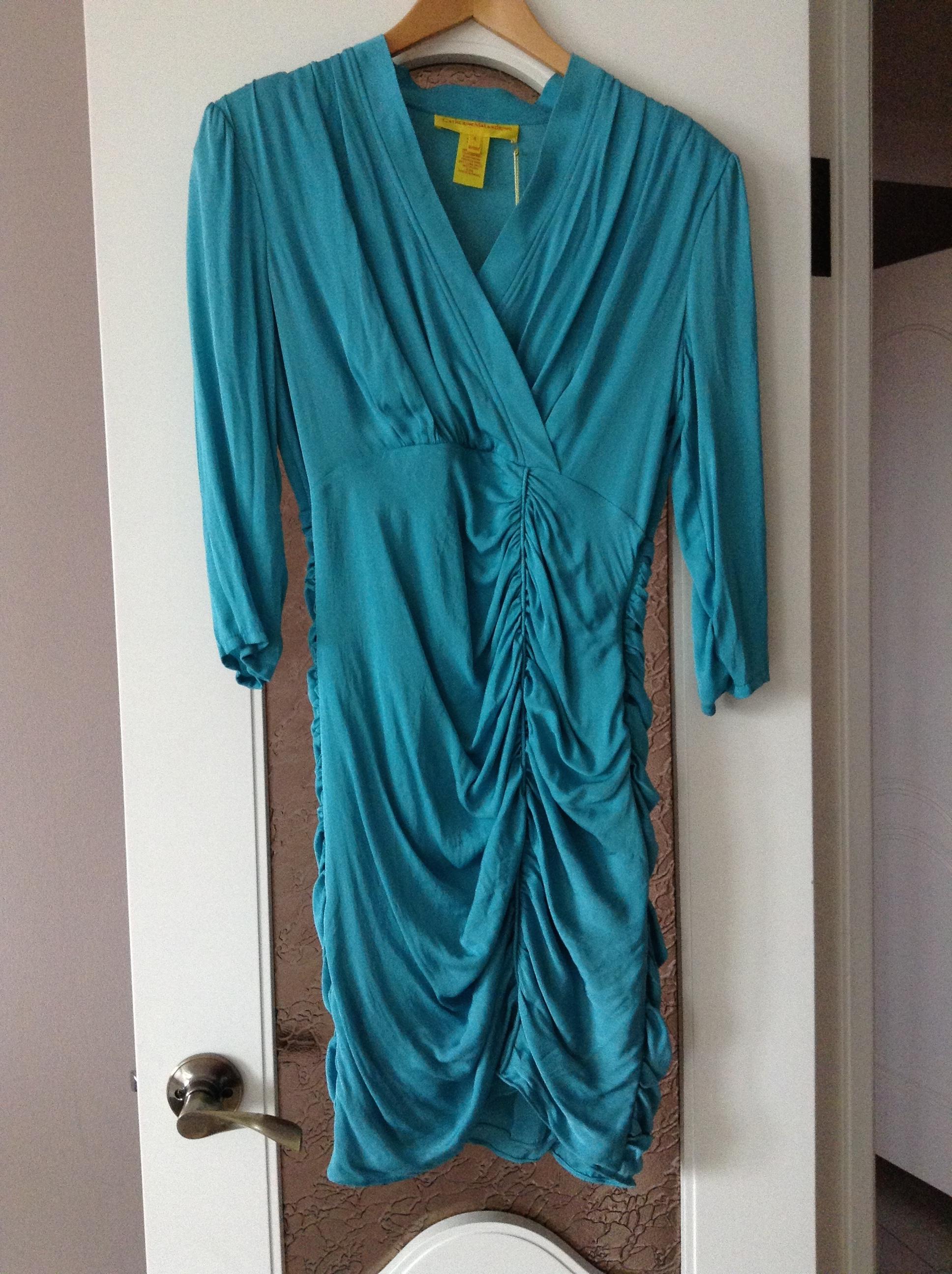 Catherine Malandrino ruched silk dress