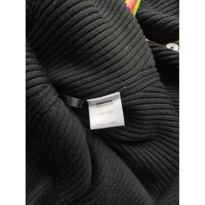 Christopher John Rogers Ribbed Wool Midi Dress