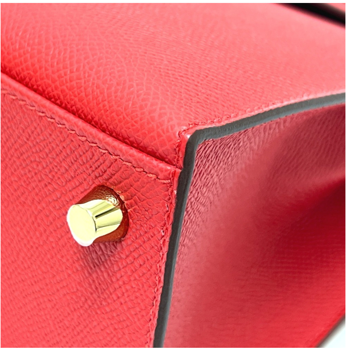 Hermès Red Kelly 25cms With Gold Hardware
