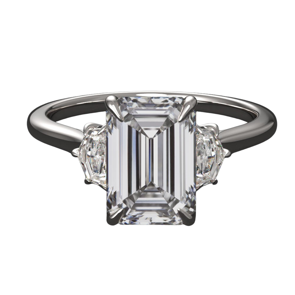 Lab Grown 2.5 Carat Three Stone Ring