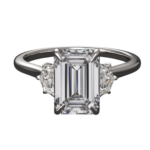 Lab Grown 2.5 Carat Three Stone Ring
