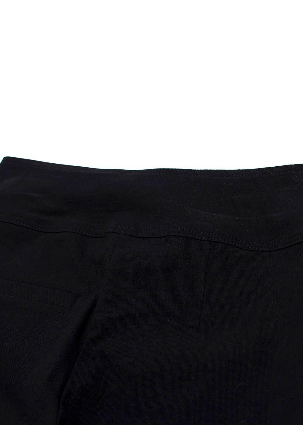Isabel Marant Black Cotton Blend Slim Trousers