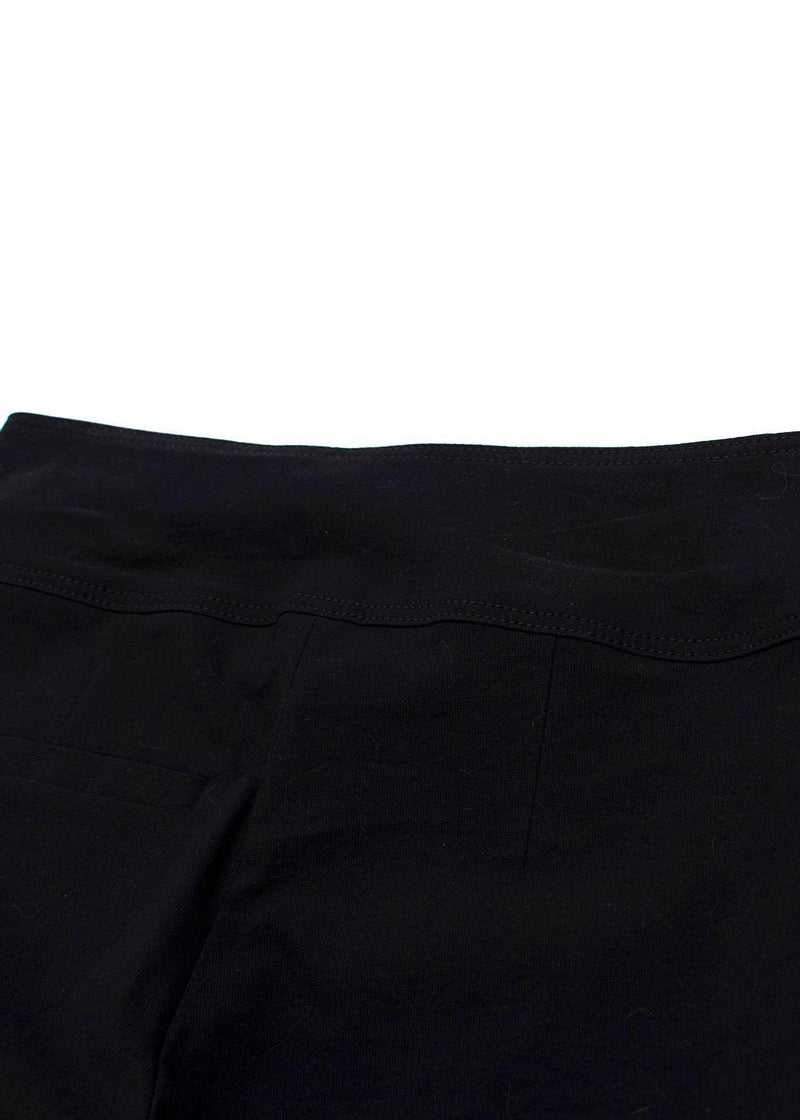 Isabel Marant Black Cotton Blend Slim Trousers