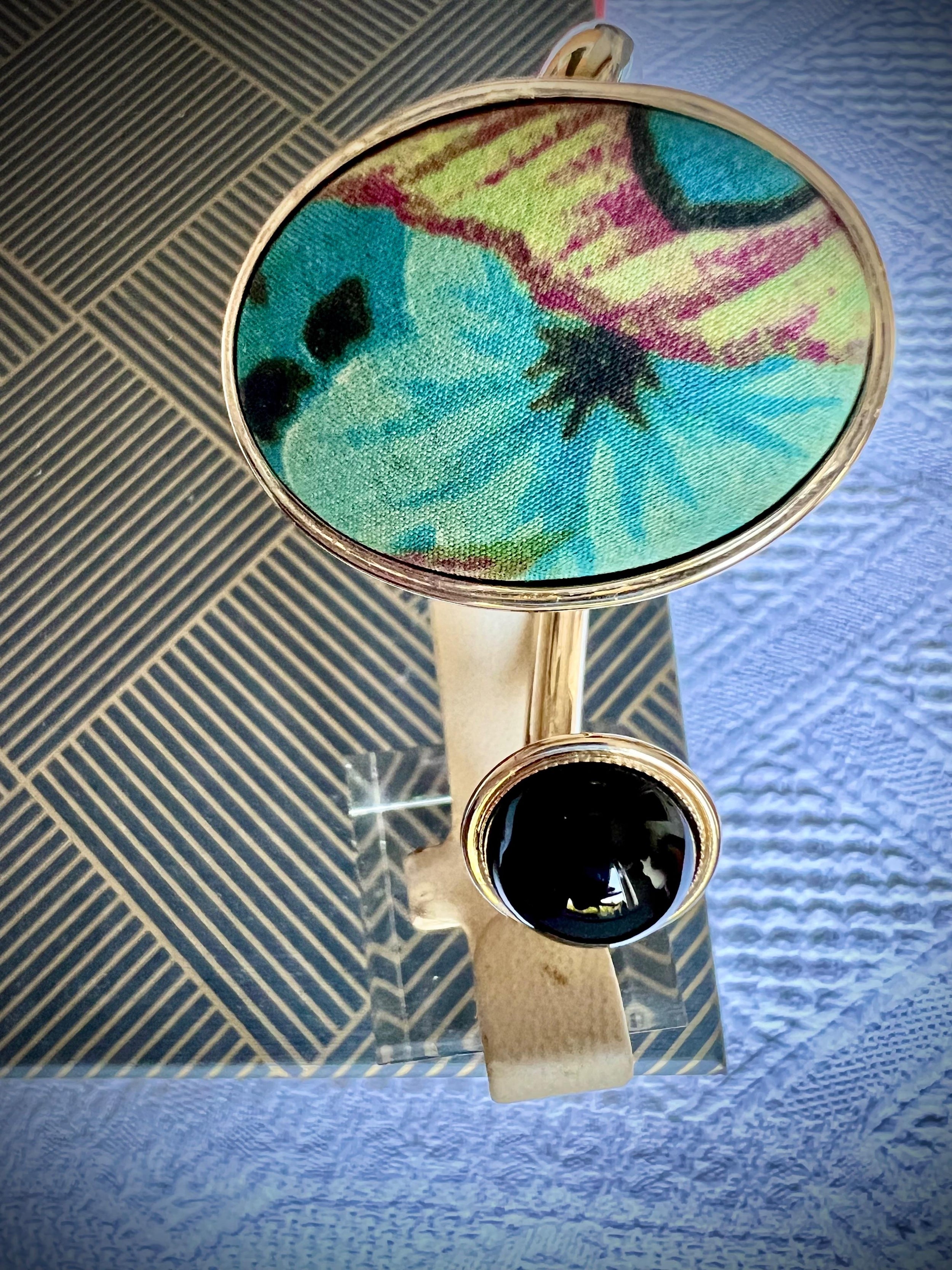 Tapestry Gold Tone Bangle Bracelet