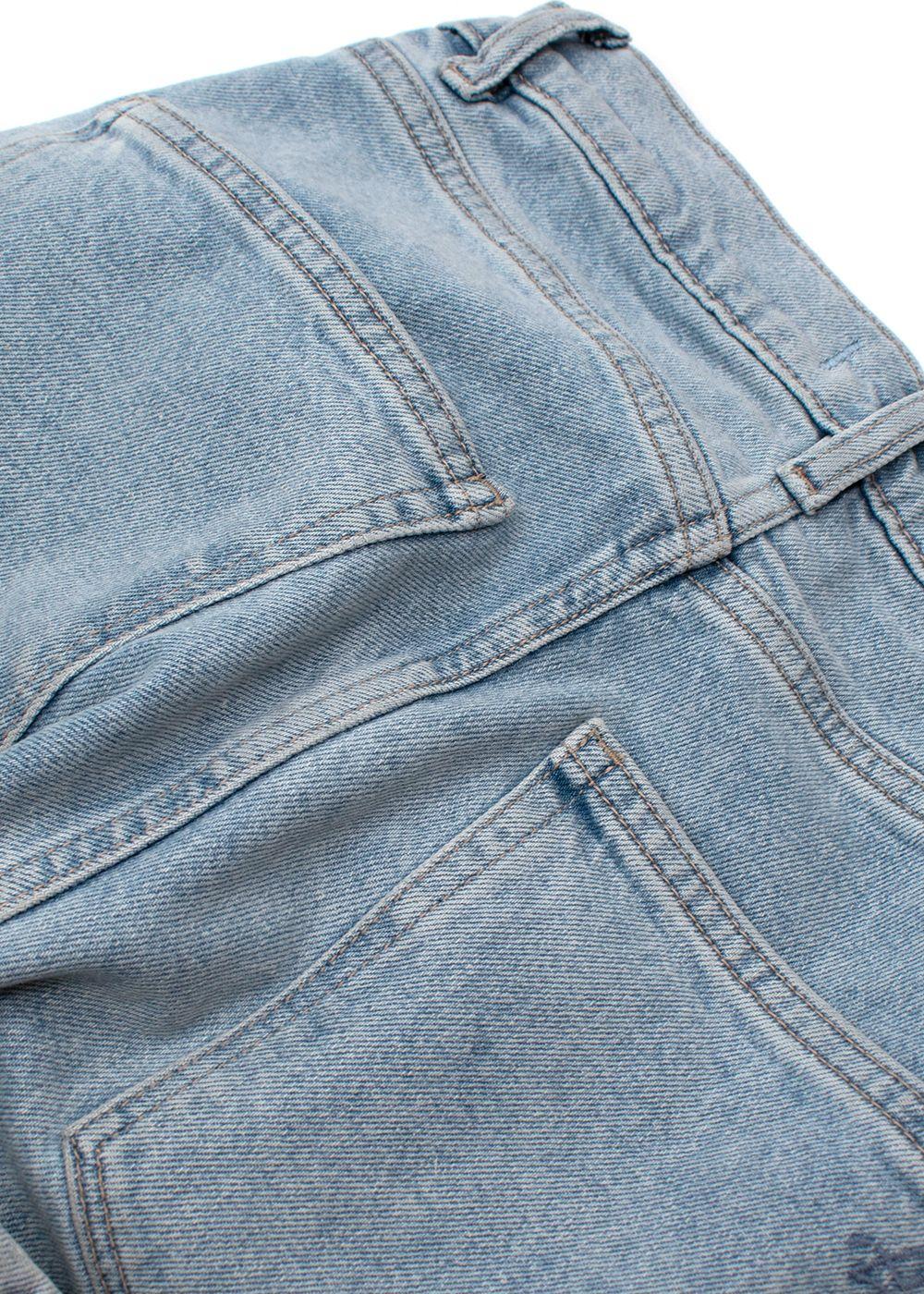 Ella Light Blue High Rise Straight Leg Jeans