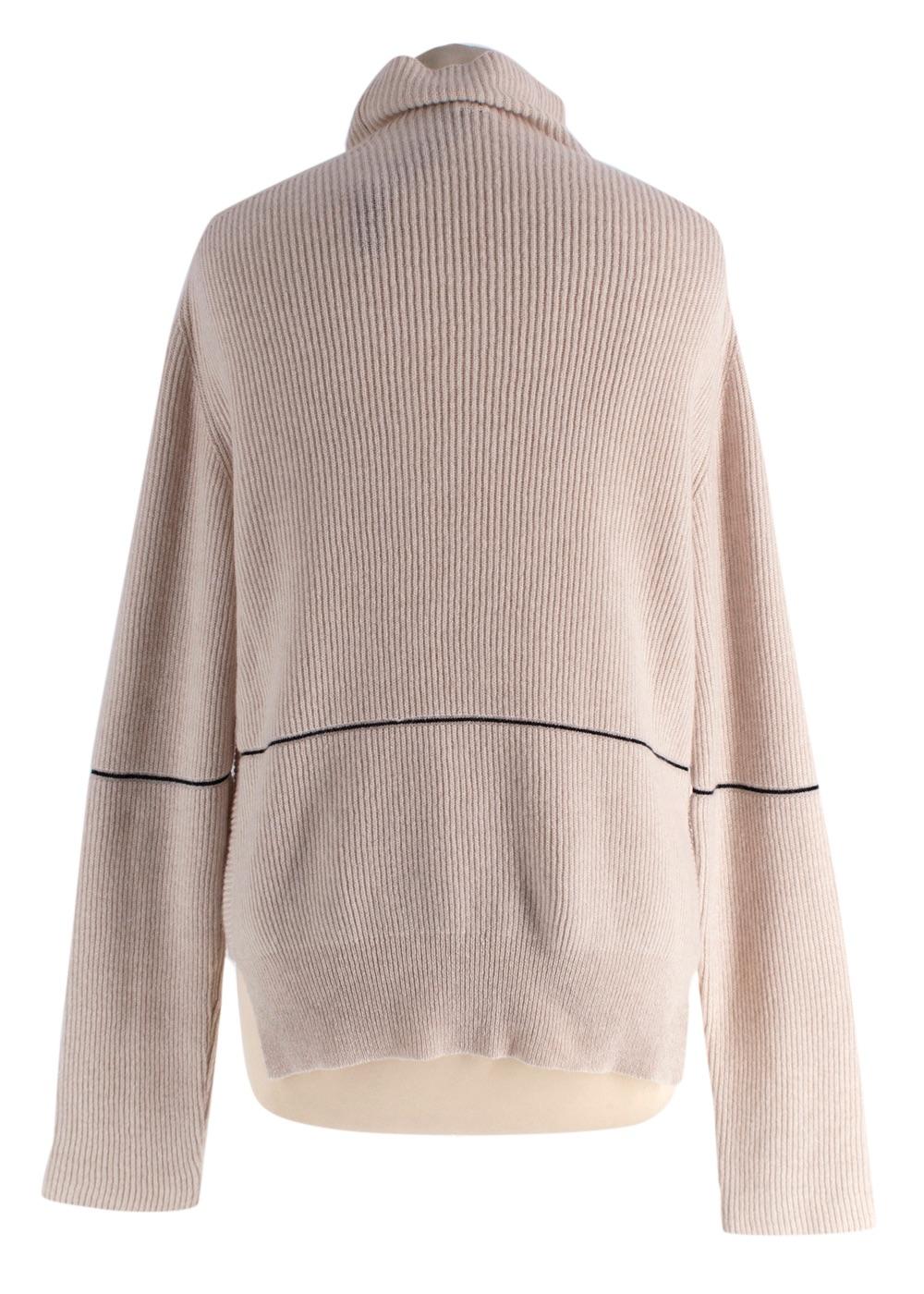 Petar Petrov Beige Cashmere Turtleneck Jumper