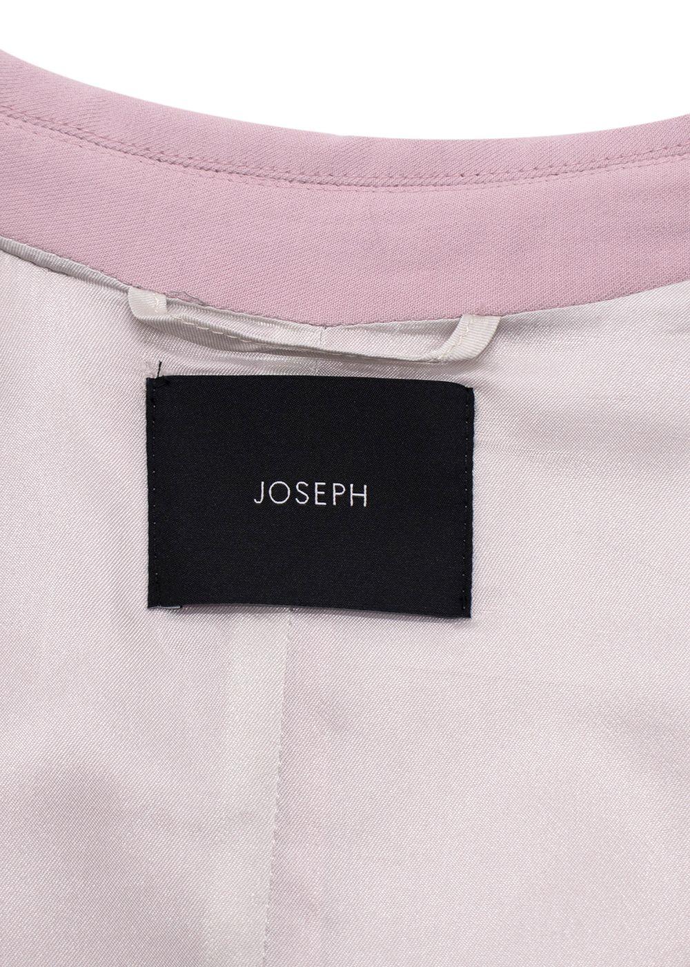 Joseph Pink  Belted Wool-Blend Blazer