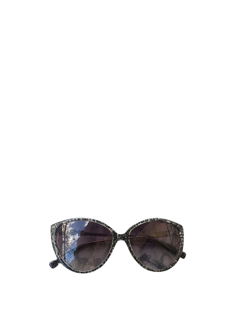 Black Lace Acetate Cat Eye Sunglasse