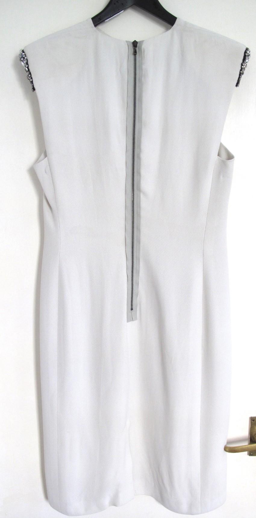 Lanvin Crystal-Embellished Padded Shoulder Dress