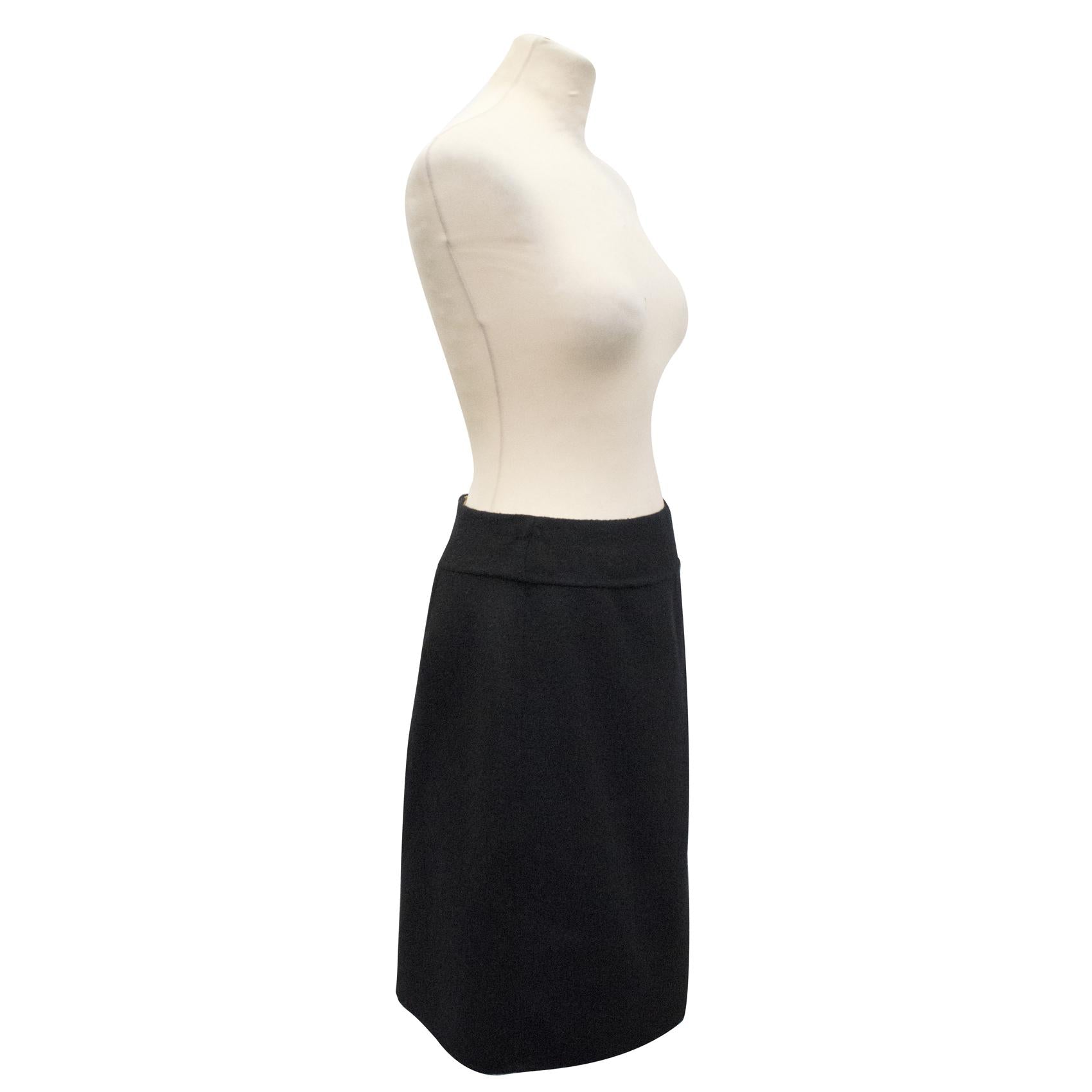 Episode Black woollen skirt