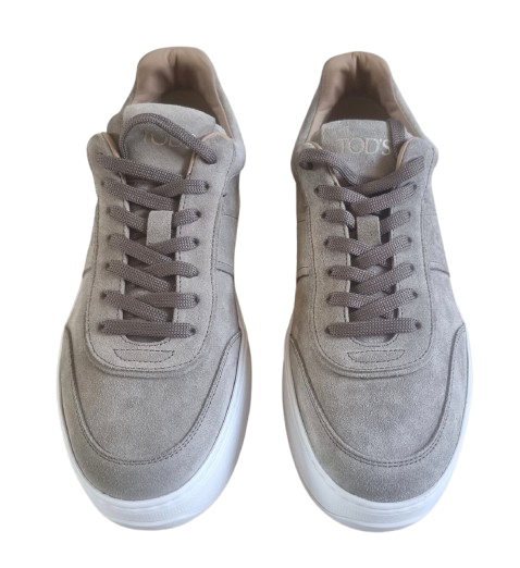 Taupe Suede Cassetta Sneakers