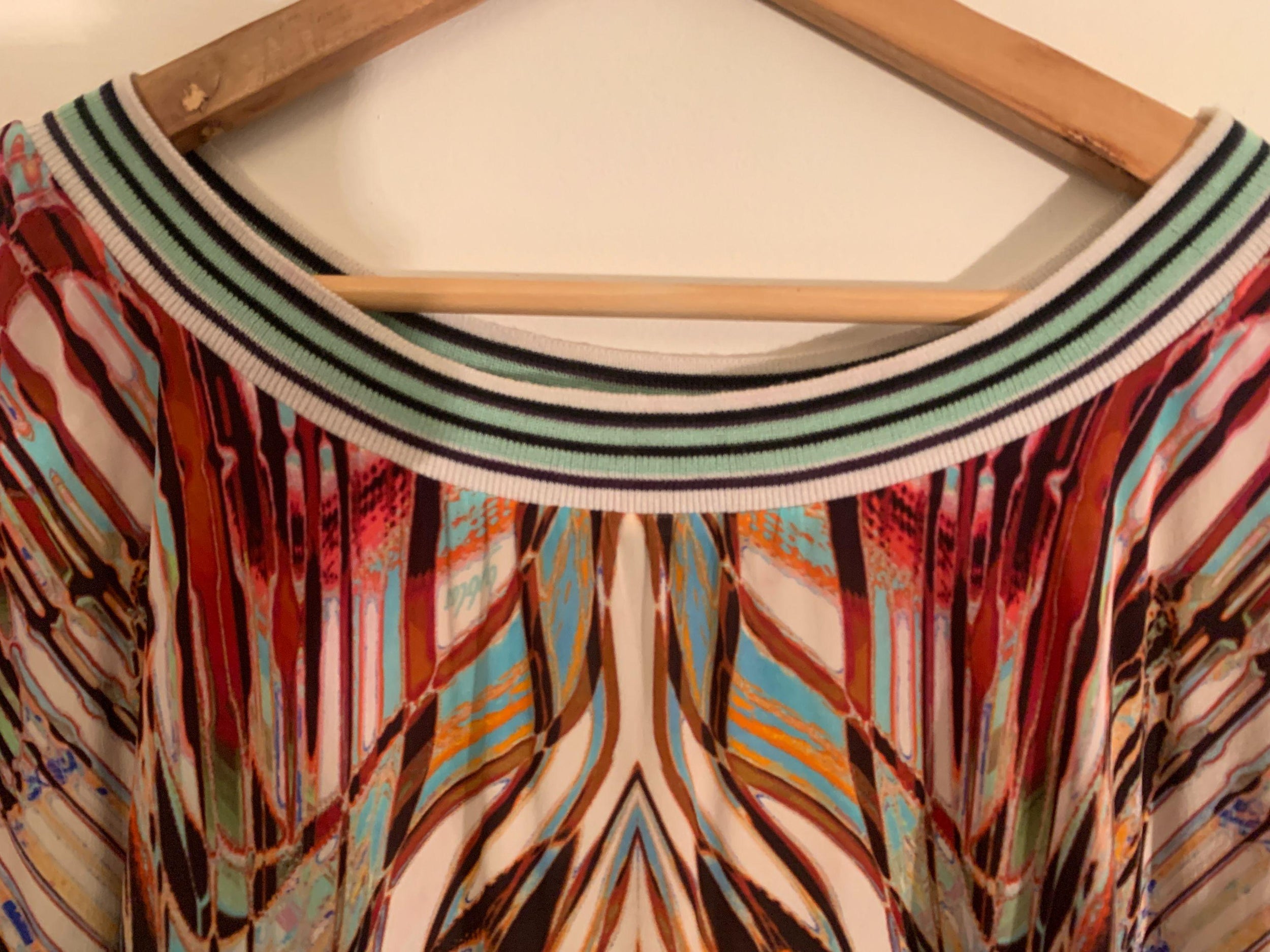 Byblos Printed Silk Boho Top