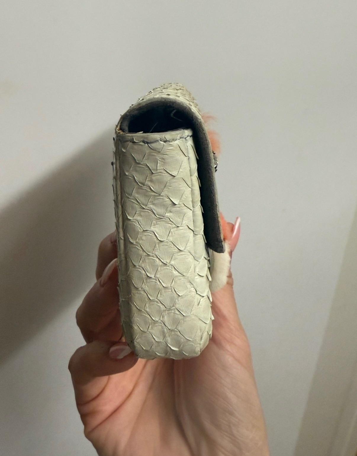 Fendi Python Micro Baguette Bag