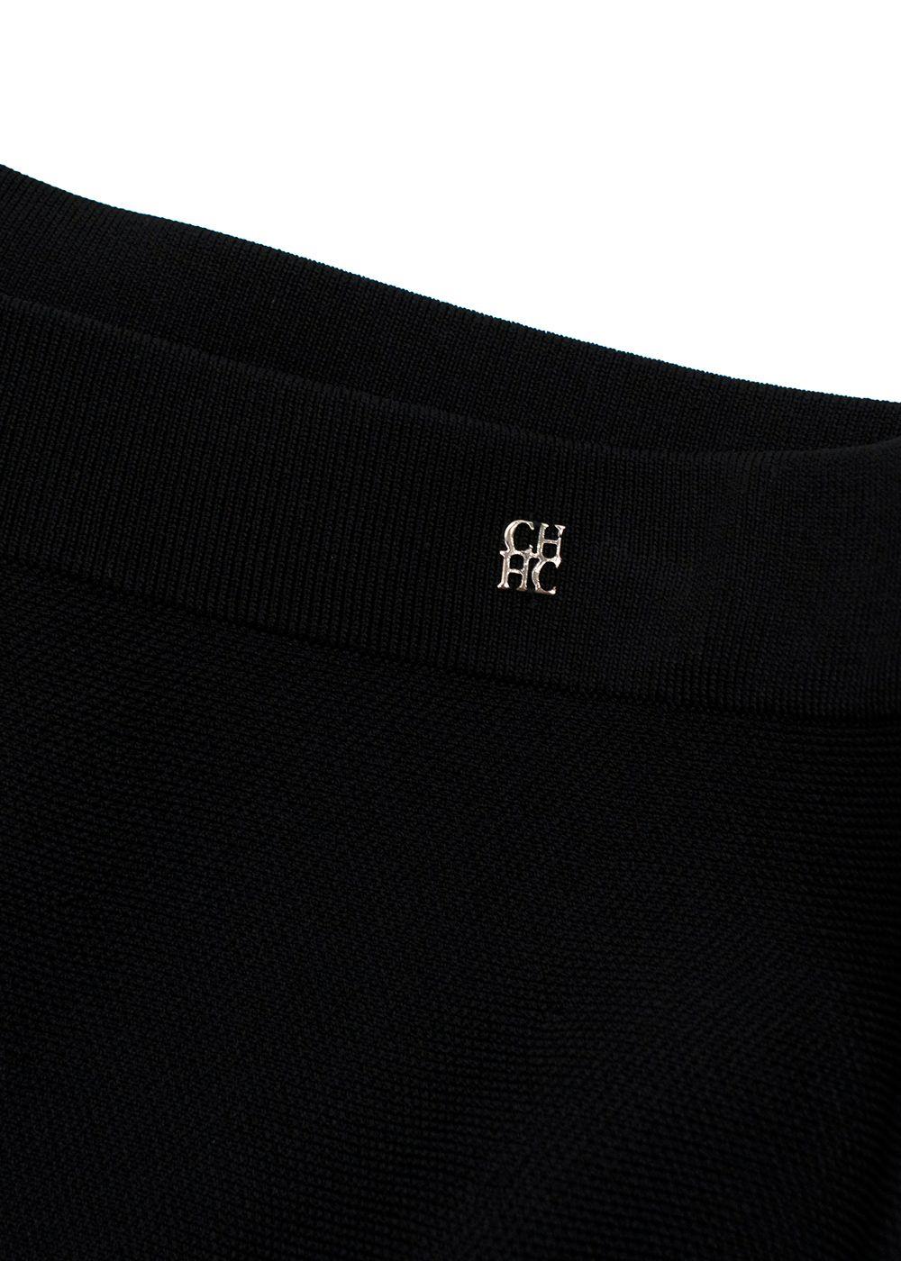 Carolina Herrera Black Peplum Skirt Suit