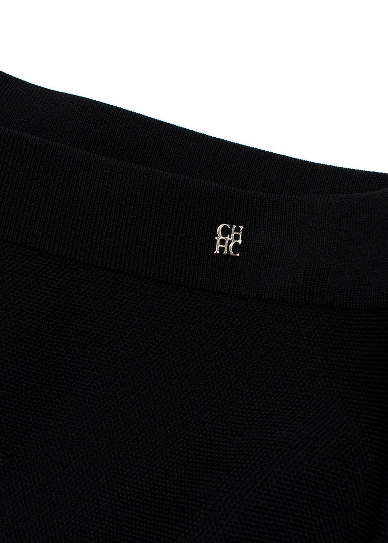 Carolina Herrera Black Peplum Skirt Suit