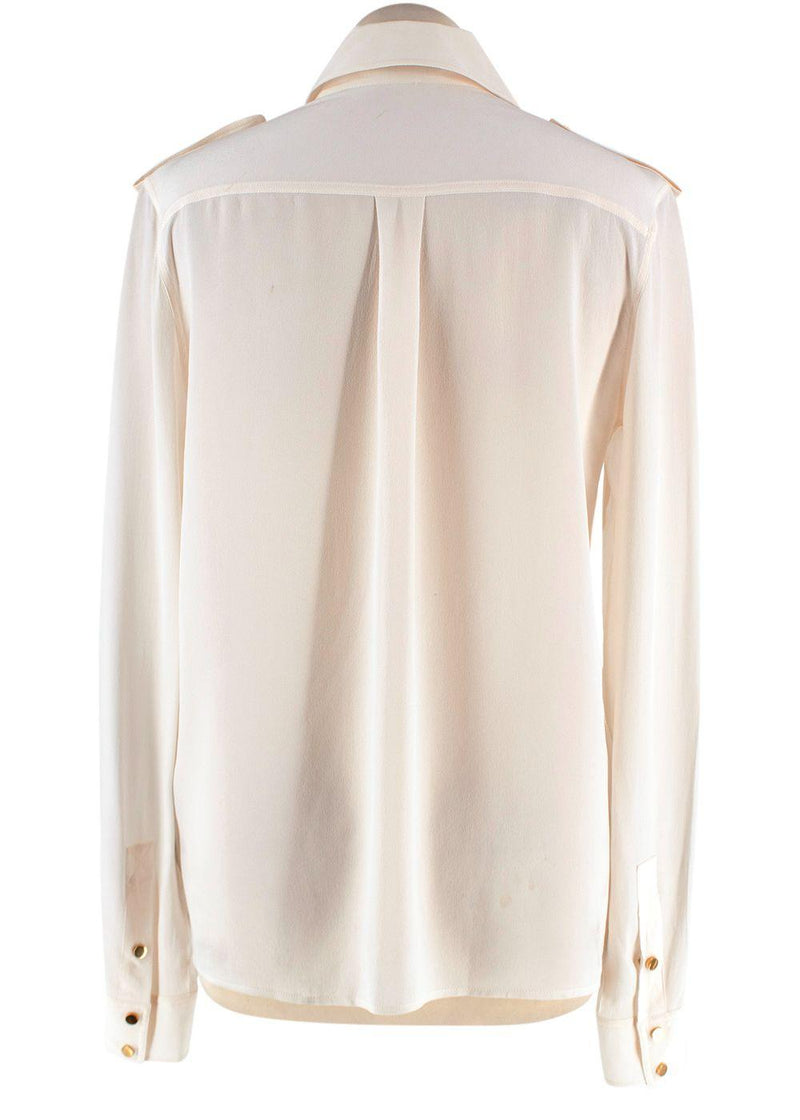 Tom Ford Cream Silk Crepe Shirt