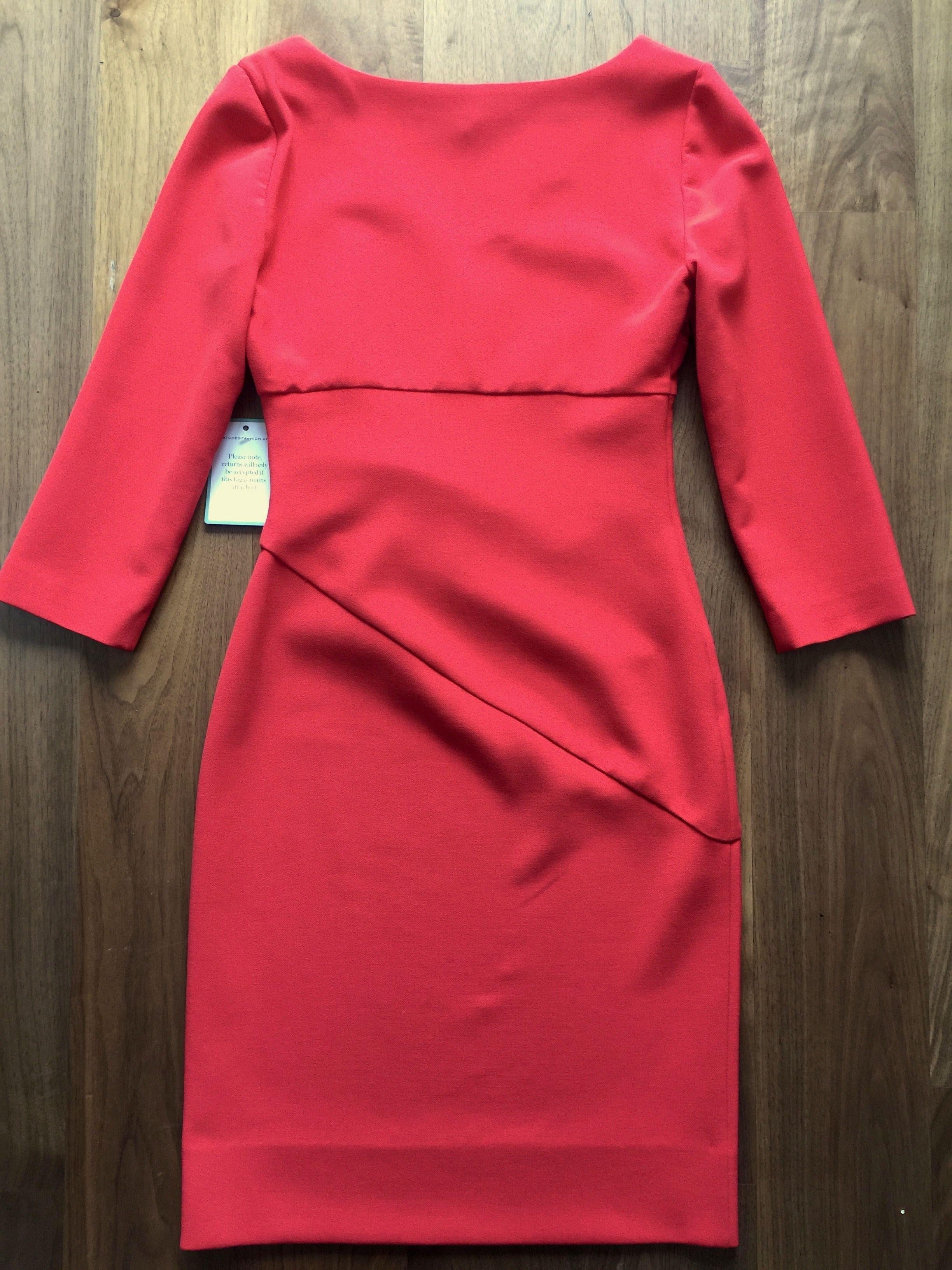 Red Bias Cut Bevin Dress