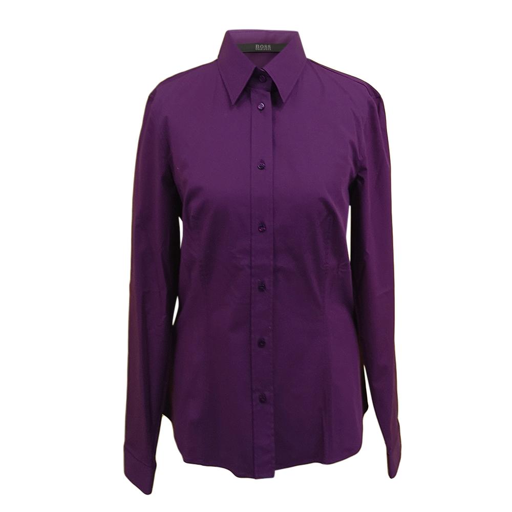 Boss Hugo Boss Purple Cotton Shirt