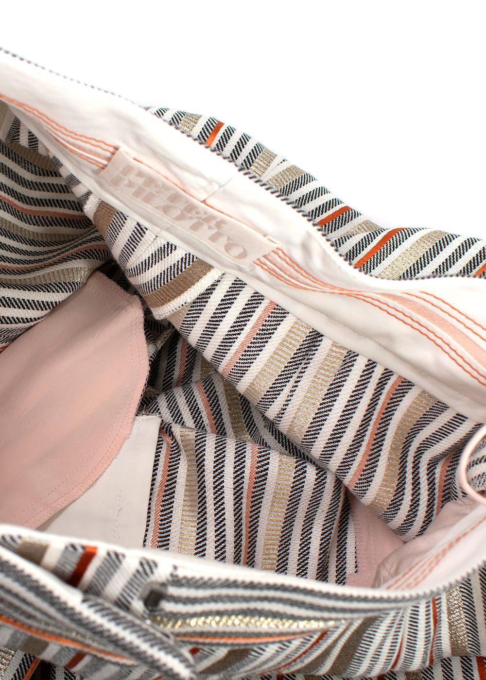 Peter Pilotto Metallic Striped Culottes