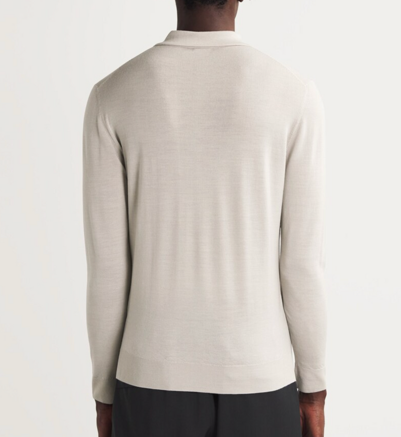 Barena Merino Wool Fine-Knit Polo Sweater