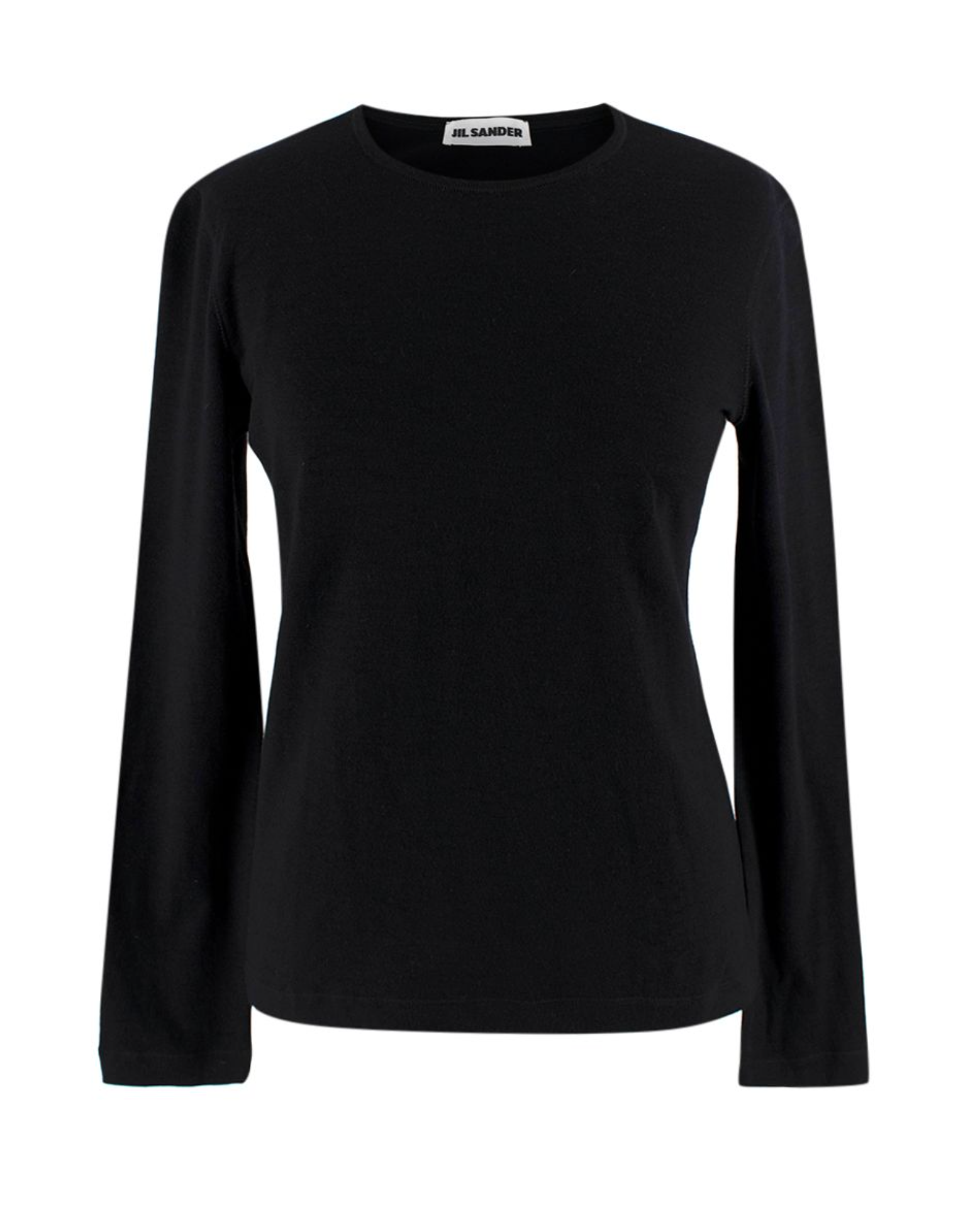 Jil Sander Black Wool Blend Top