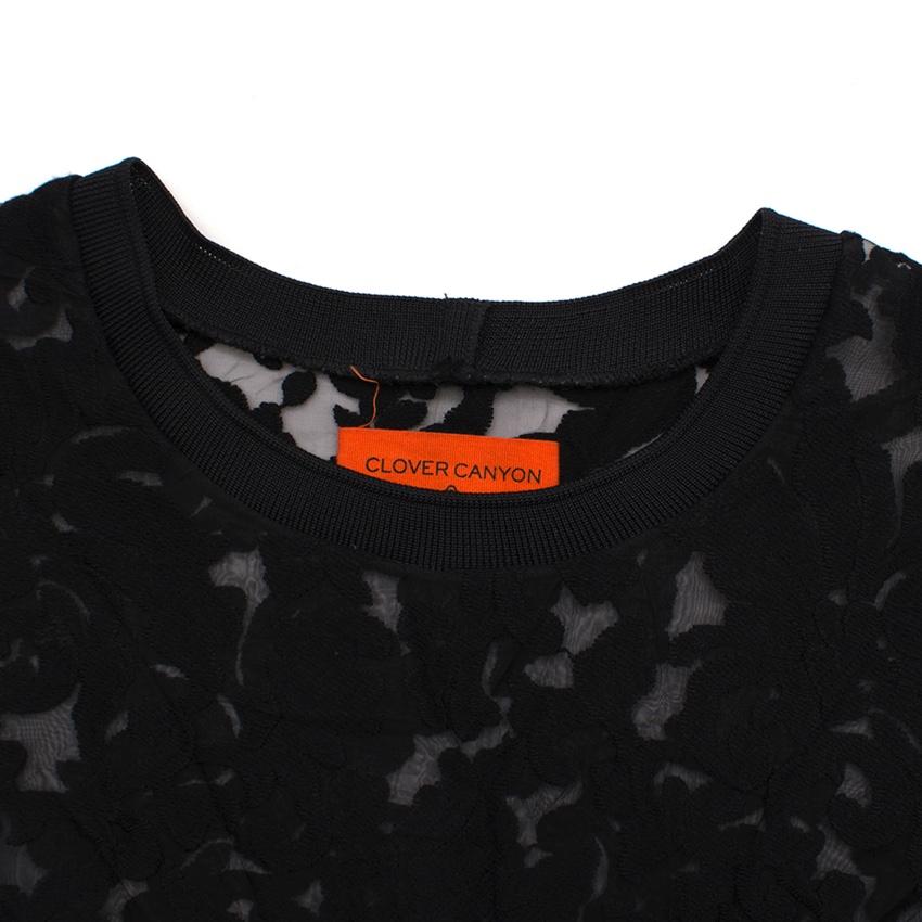 Clover Canyon Black Lace Top