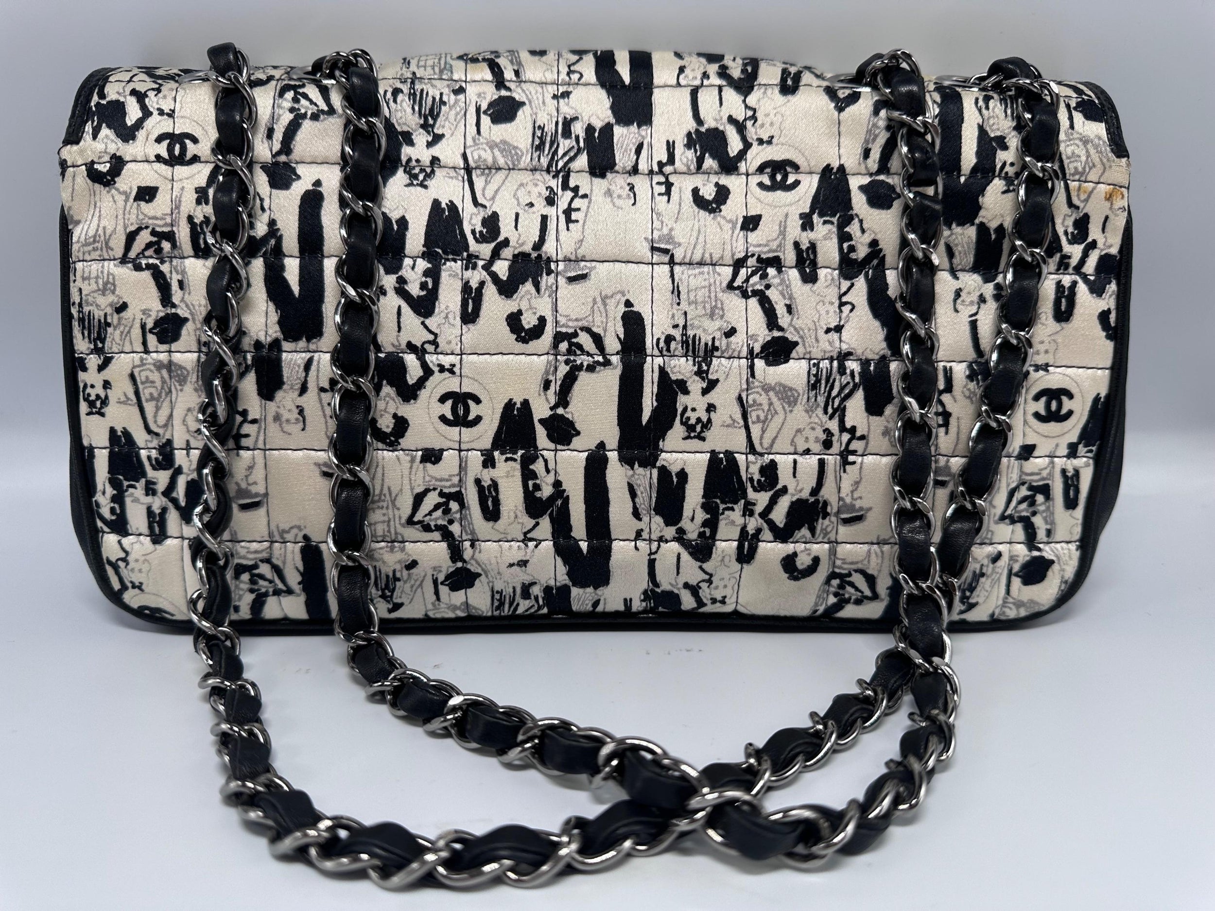 Limited Edition Silk Printed Chocolate Bar Scarf Shoulder Bag