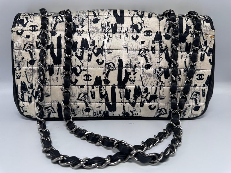 Limited Edition Silk Printed Chocolate Bar Scarf Shoulder Bag