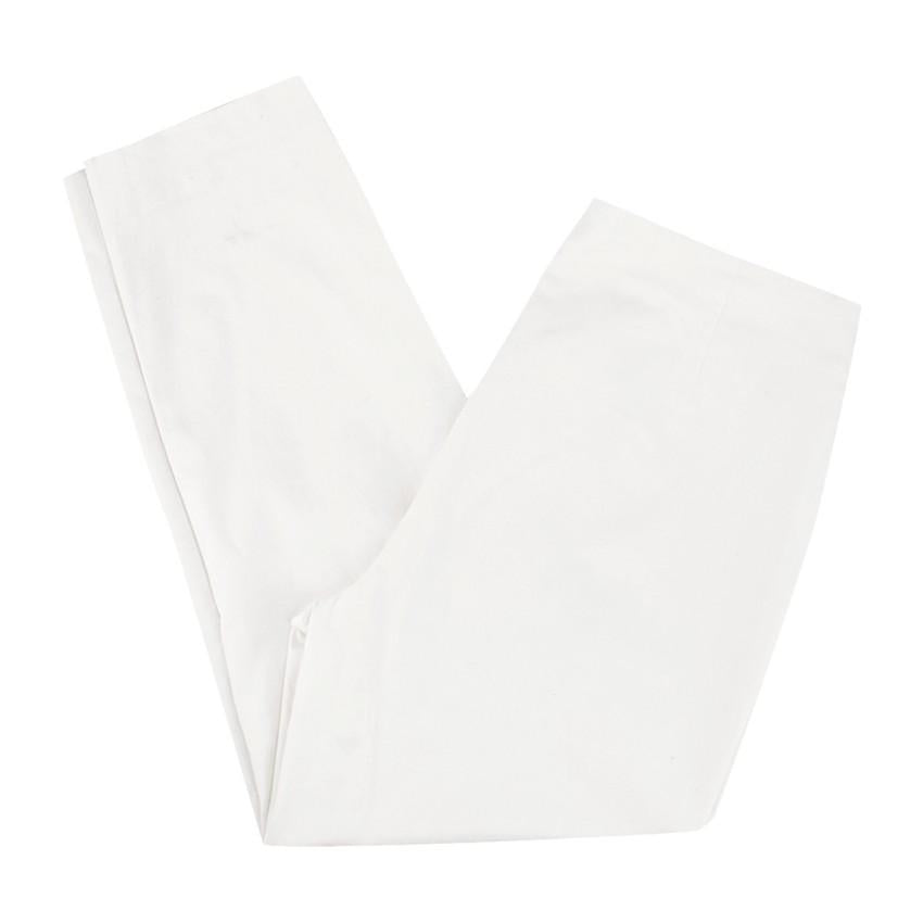 Escada Sport White Cropped Trousers