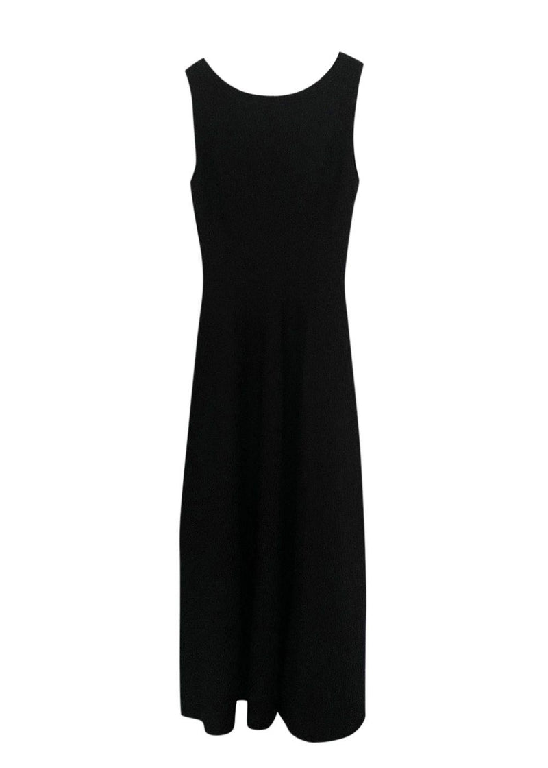 Alaia Black Textured Maxi Dress