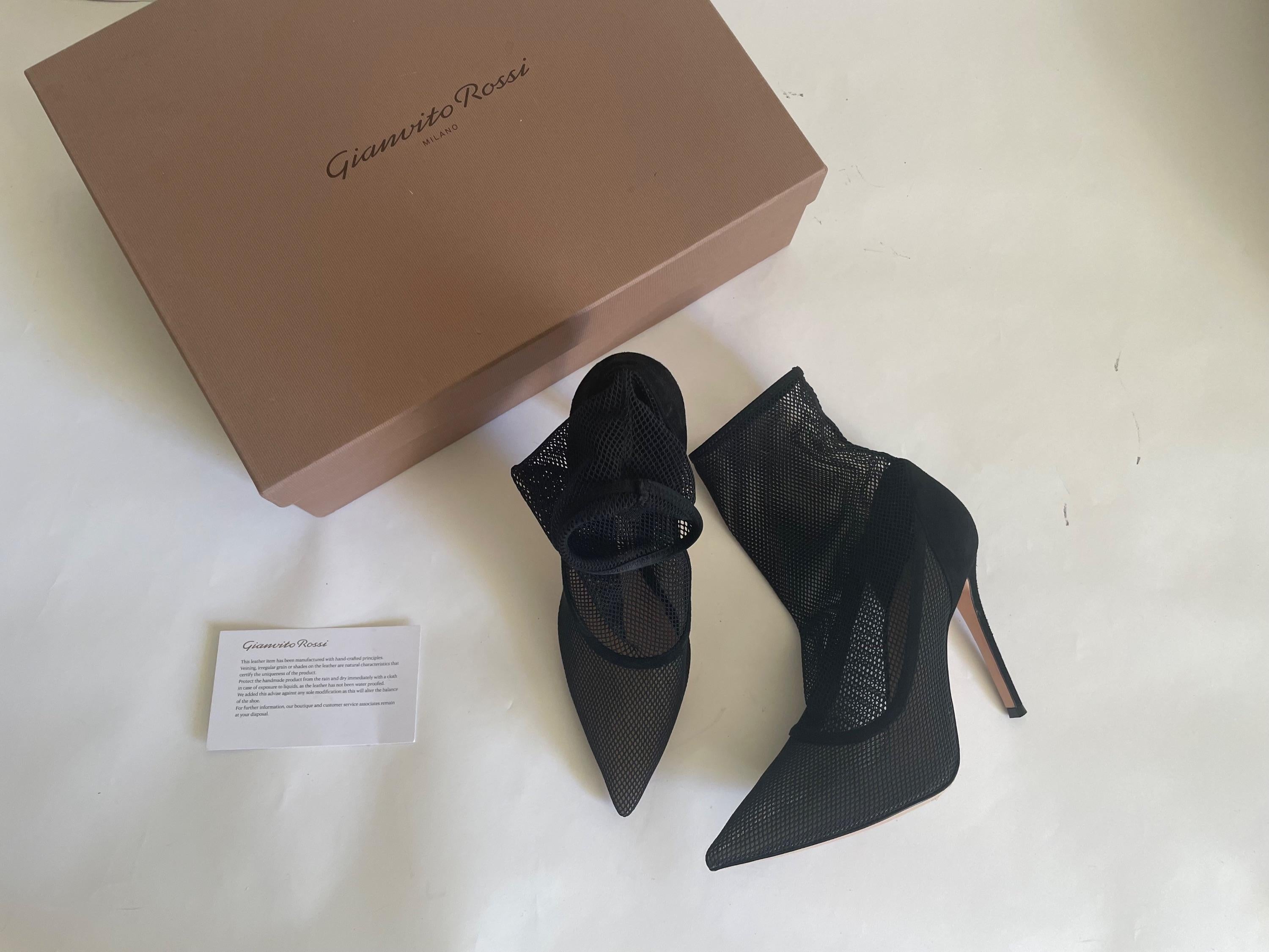 Erin Black Suede & Mesh Booties