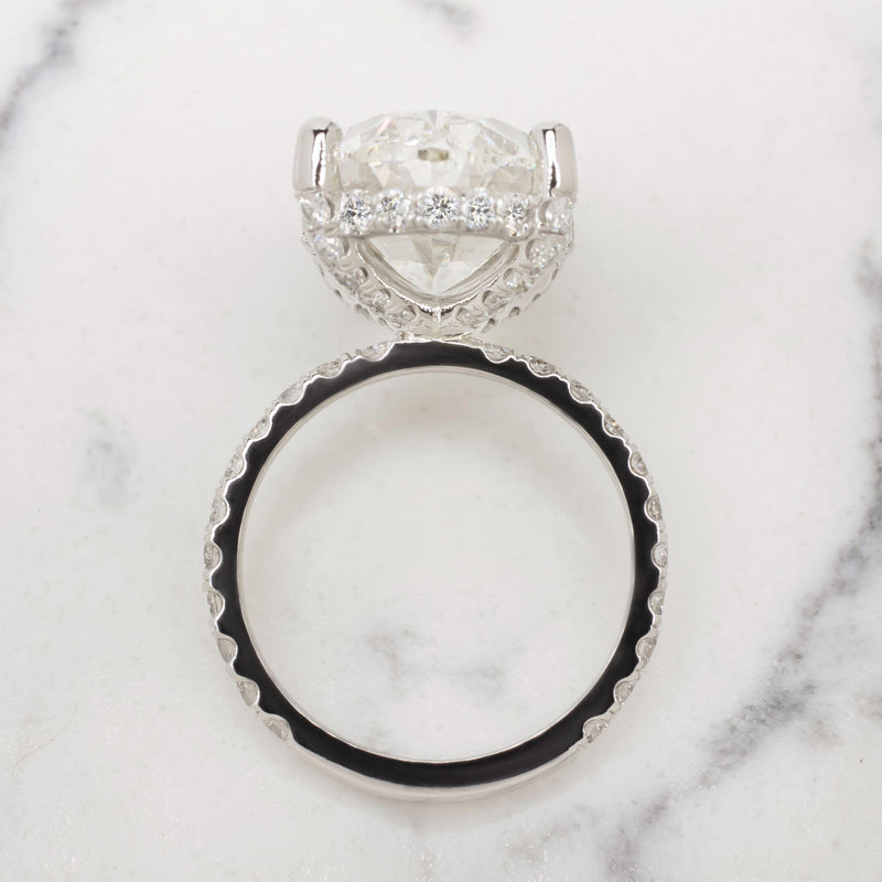 Verde 7ct IGI Certified Lab-grown Oval Cut Diamond Ring
