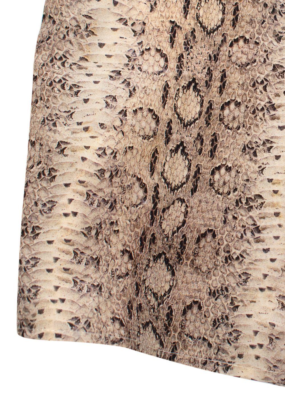 chloe snakeprint silk blouse