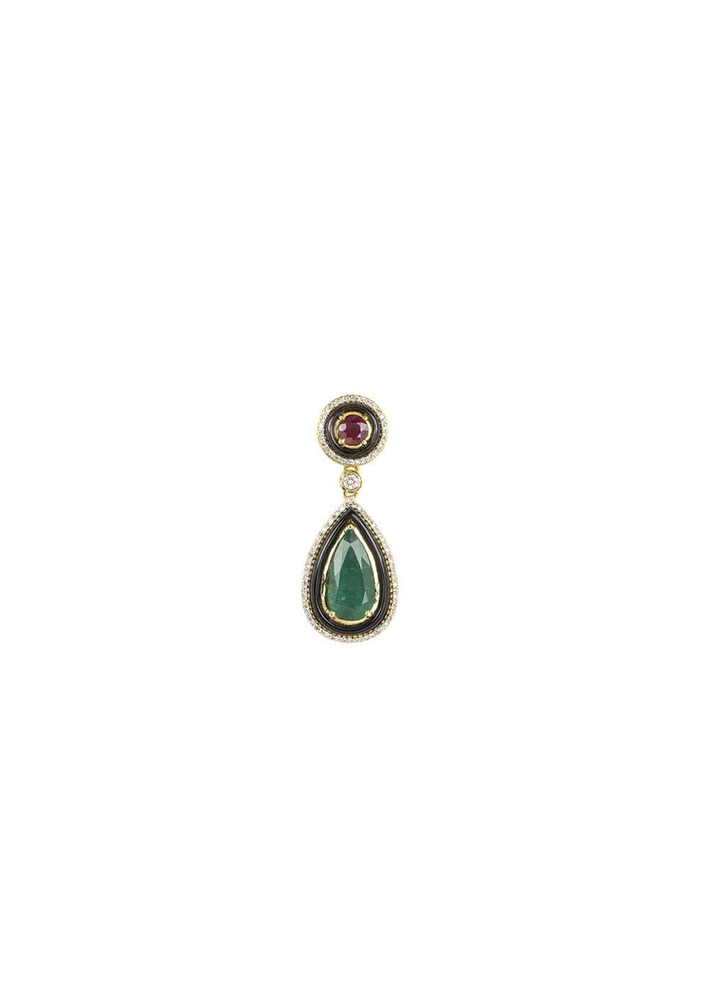 Bespoke Yellow Gold Multi-Gem & Diamond Pendant