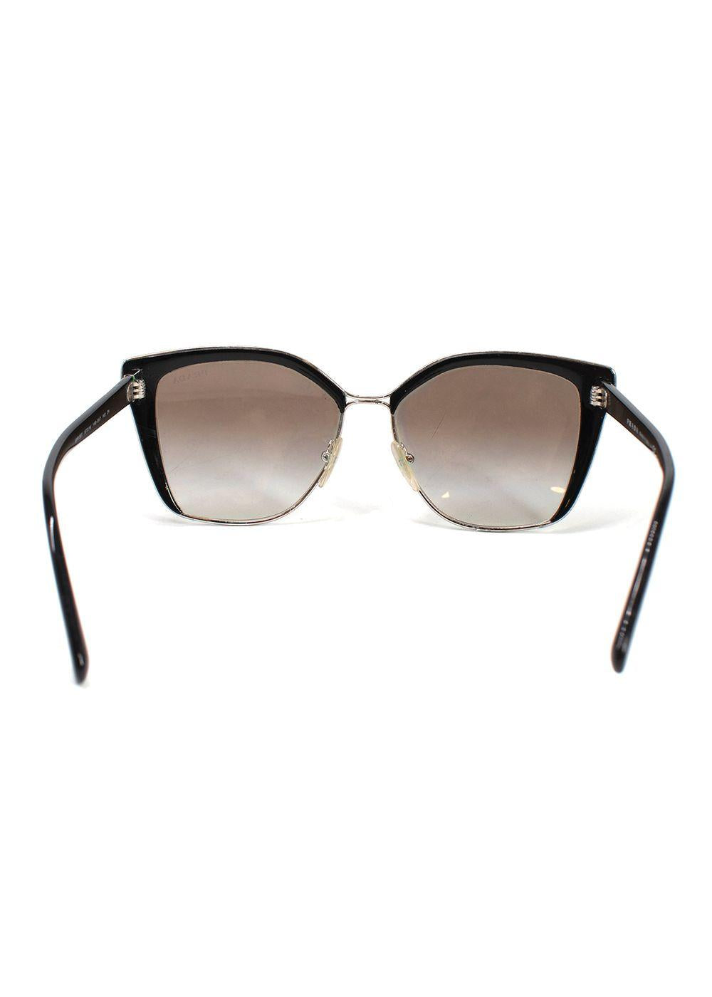 Prada Black Cat-eye Sunglasses