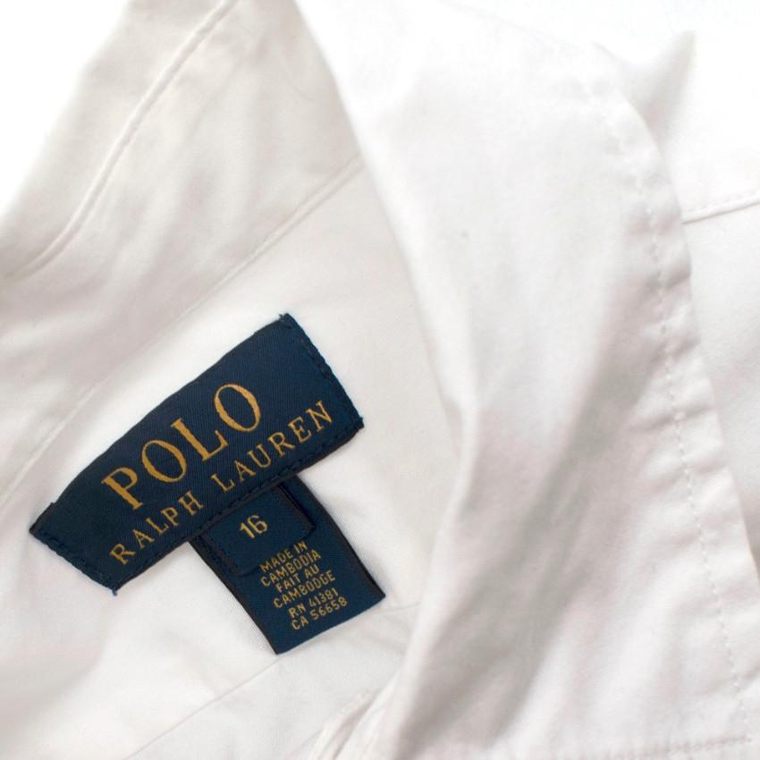 Ralph Lauren Polo White Cotton Long Sleeve Top