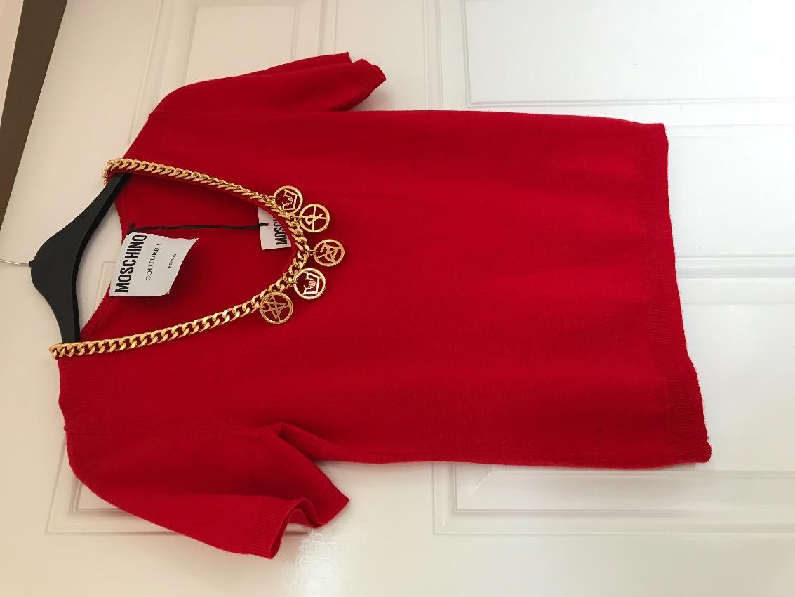 Moschino Gold Chain Jumper