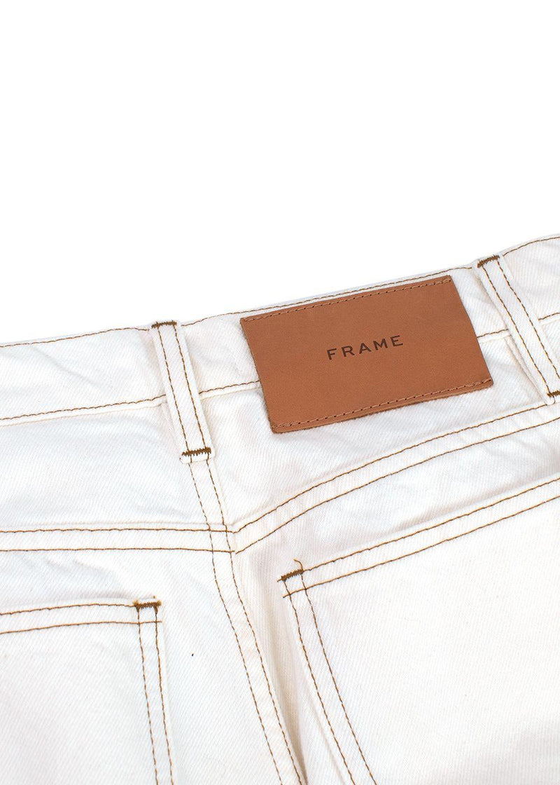 Frame Cream Le Italien Straight Leg Jeans