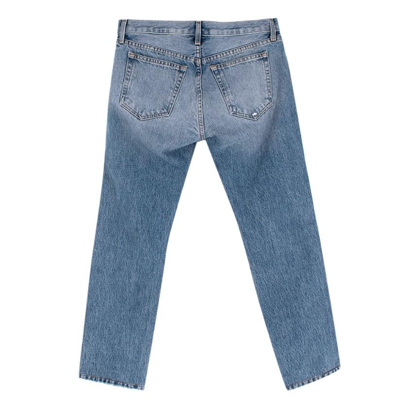Khaite Blue Denim Kyle Distressed Jeans